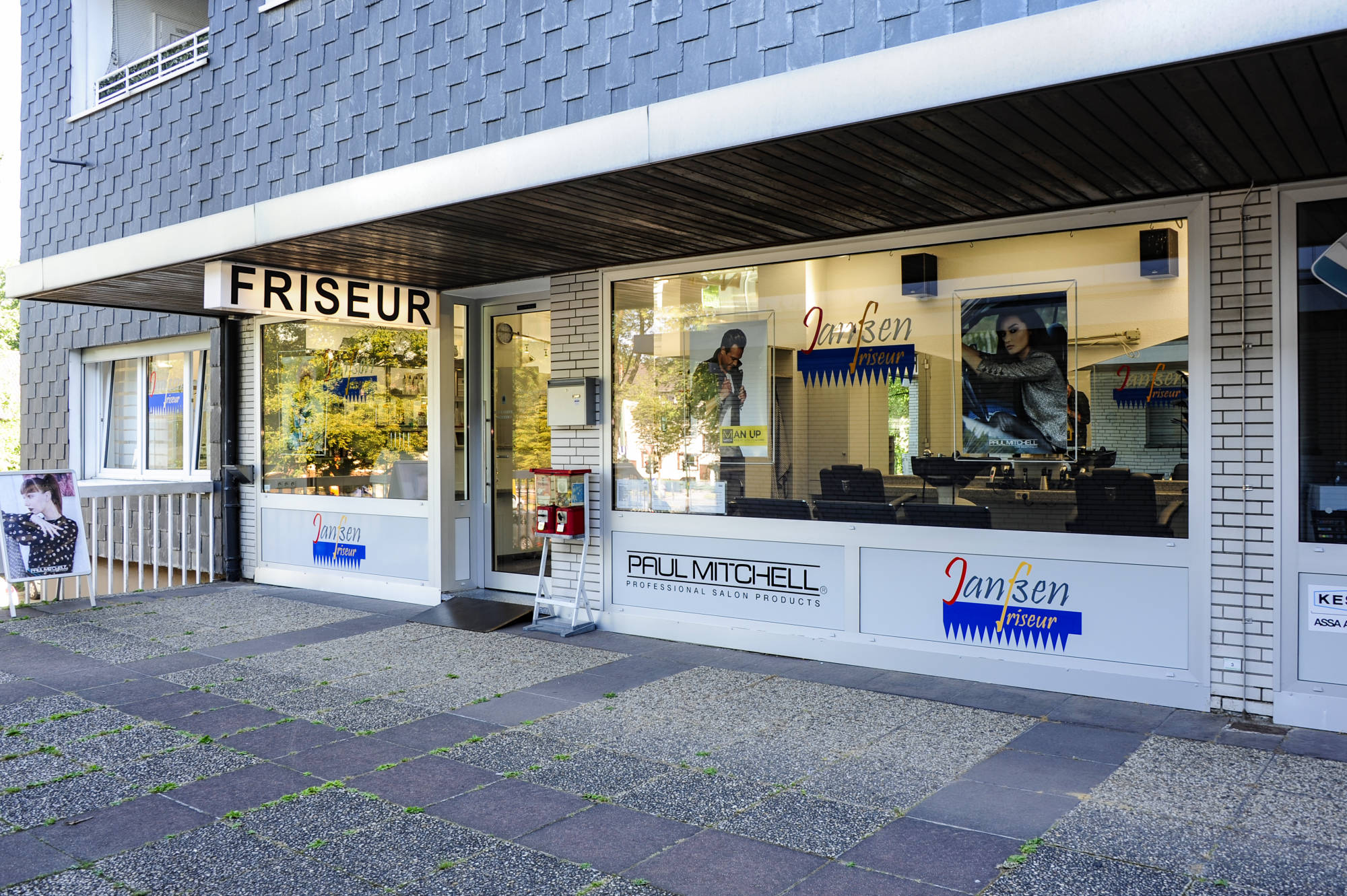 Friseurgeschäft Janßen, Ansicht von Außen